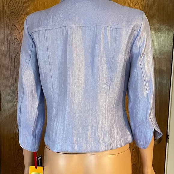 Shimmery Lilac Shell Button Top - never worn - 6P - Picture 5 of 7